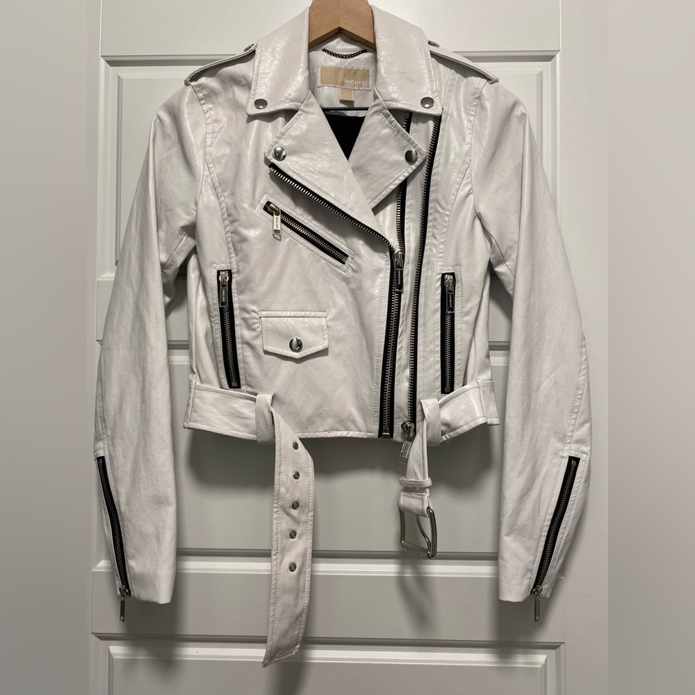 Micheal Kors faux leather jacket